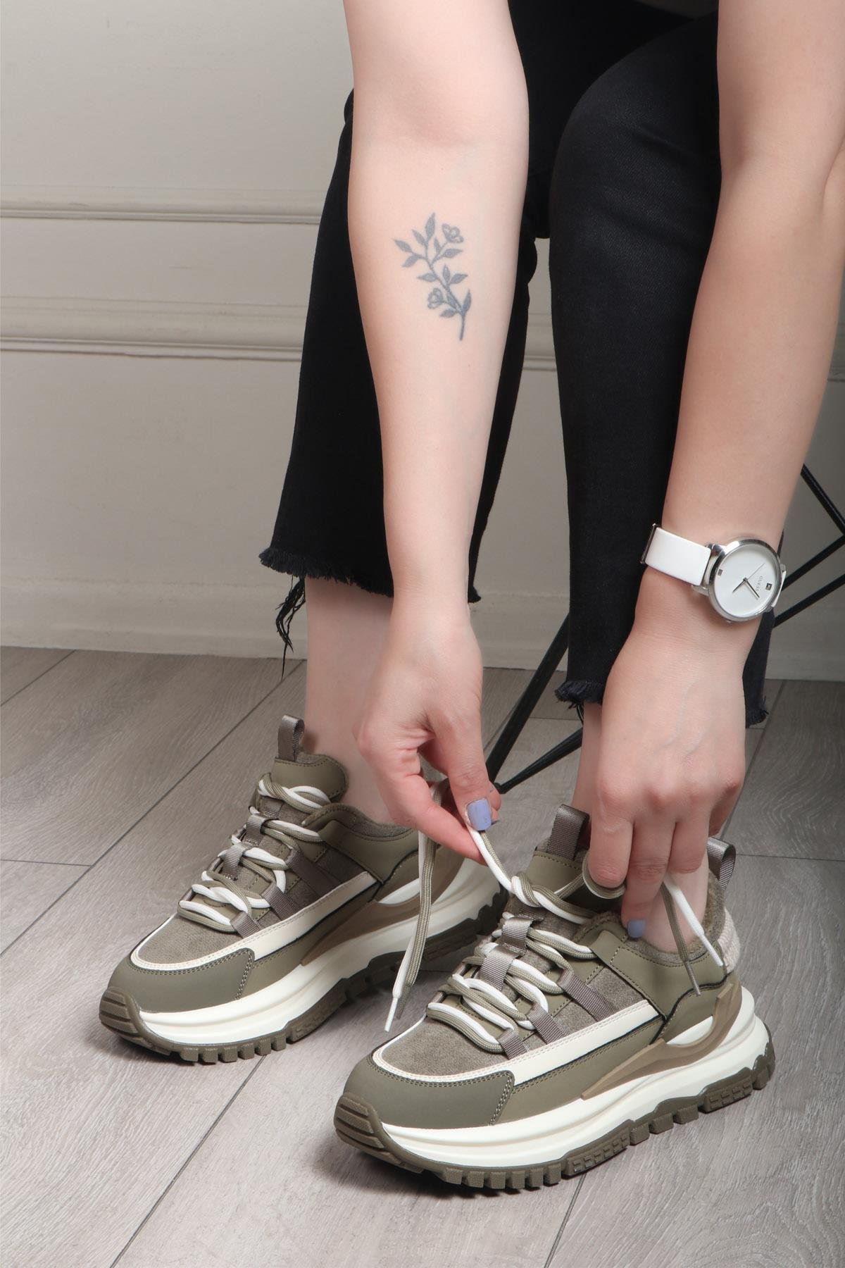 GUJA 24K-331 Kadın Spor Ayakkabı Yeşil