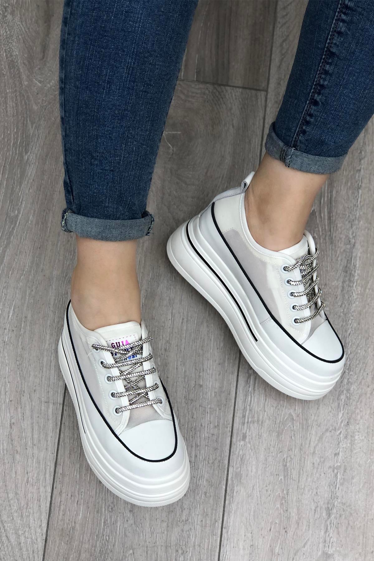 GUJA 345-10 Kadın Spor Ayakkabı Beyaz