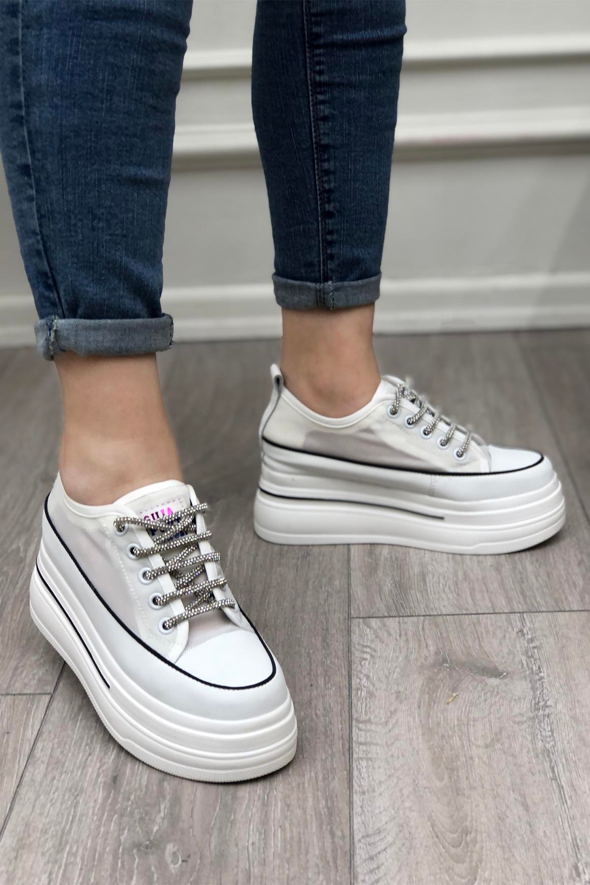 GUJA 345-10 Kadın Spor Ayakkabı Beyaz