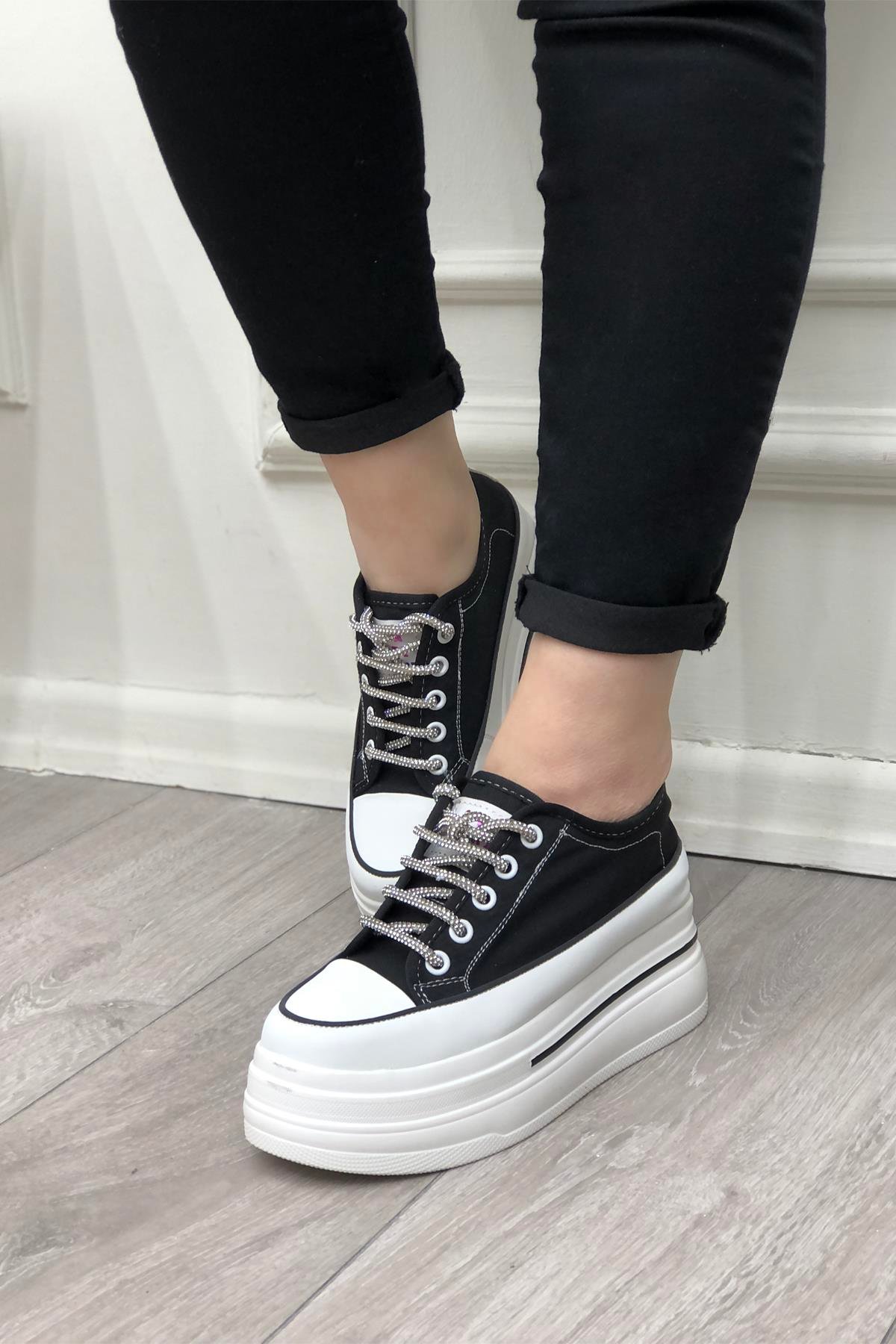 GUJA 345-10 Kadın Spor Ayakkabı Siyah