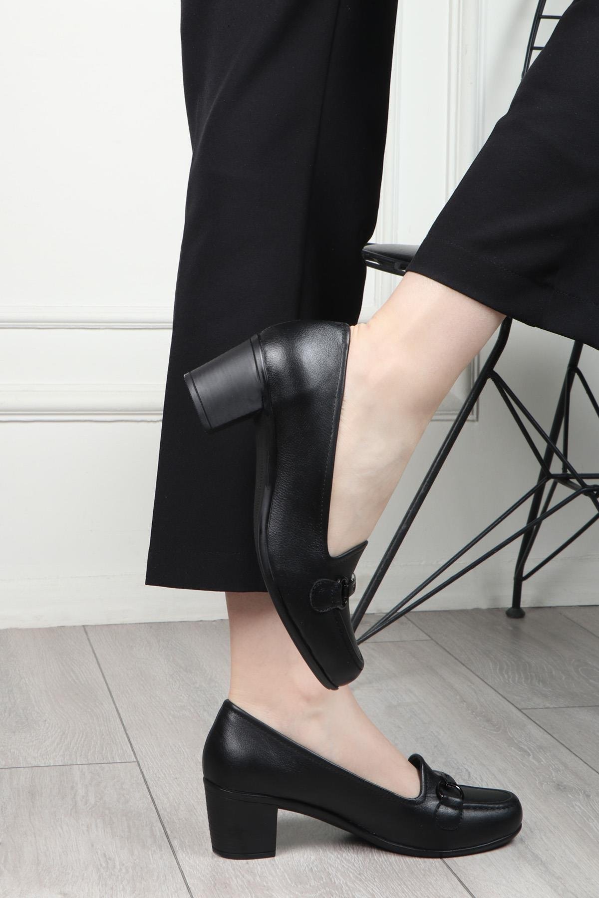 Kadın Deri Ayakkabı Siyah Cityzen 105 