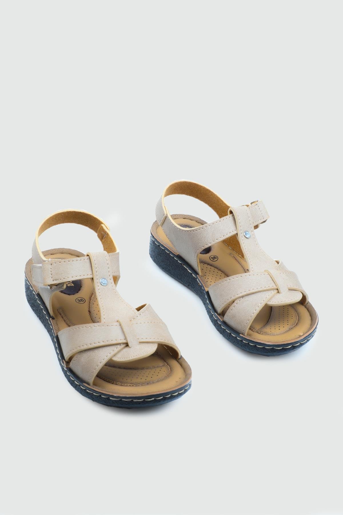 Kadın Sandalet Bej AVOX 6403 