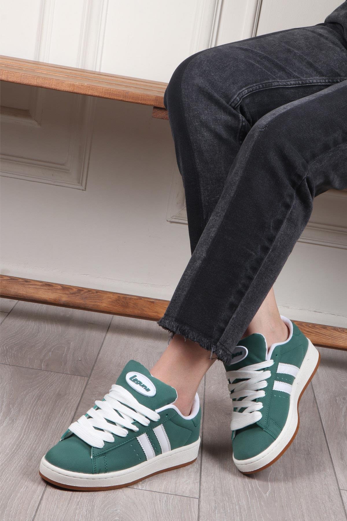 LAGUNA 2024-25 Unisex Spor Ayakkabı Yeşil Beyaz