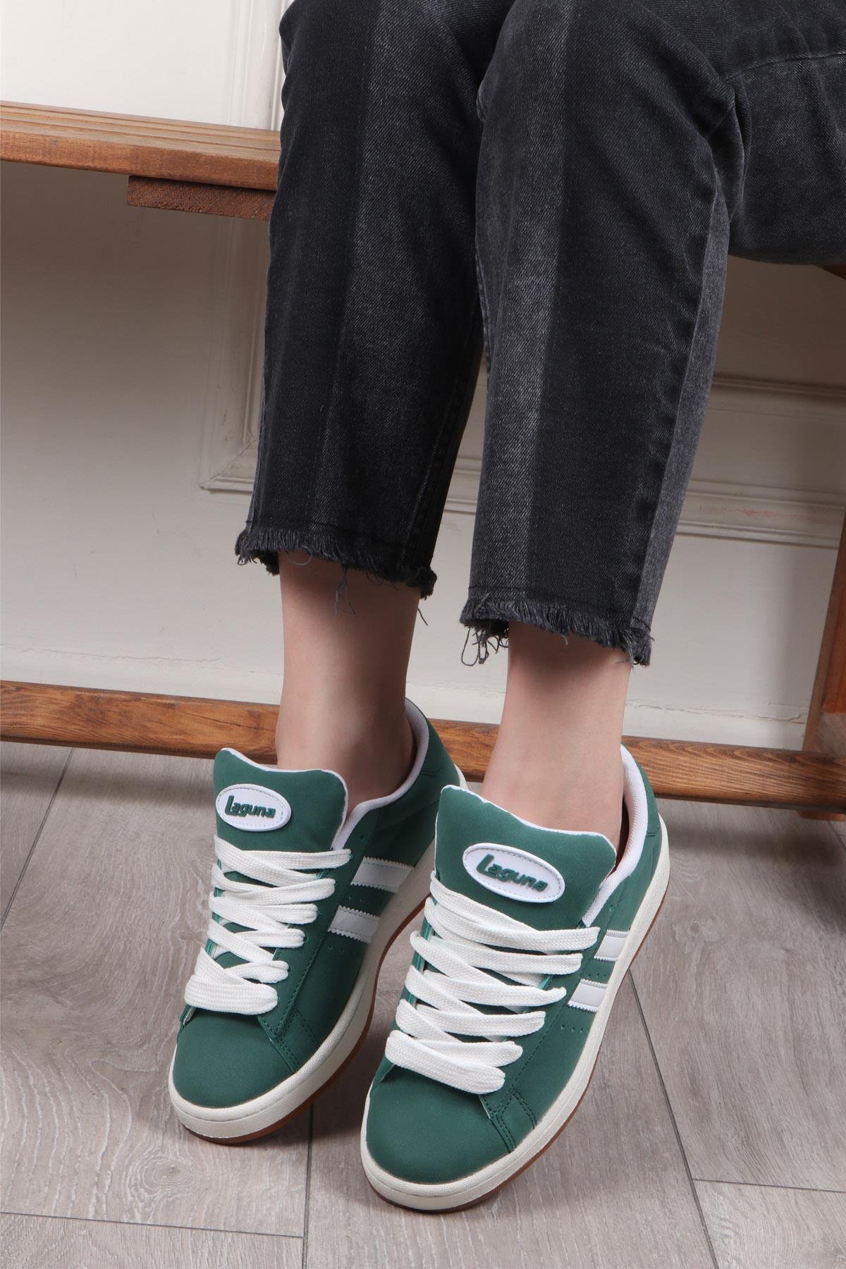 LAGUNA 2024-25 Unisex Spor Ayakkabı Yeşil Beyaz