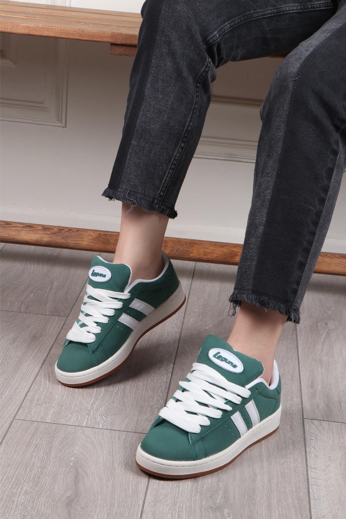 LAGUNA 2024-25 Unisex Spor Ayakkabı Yeşil Beyaz
