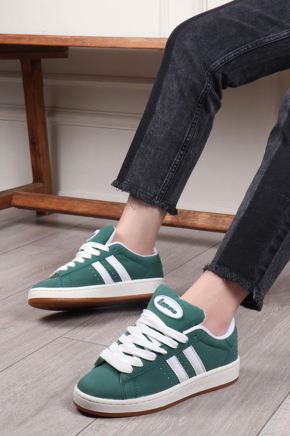 LAGUNA 2024-25 Unisex Spor Ayakkabı Yeşil Beyaz