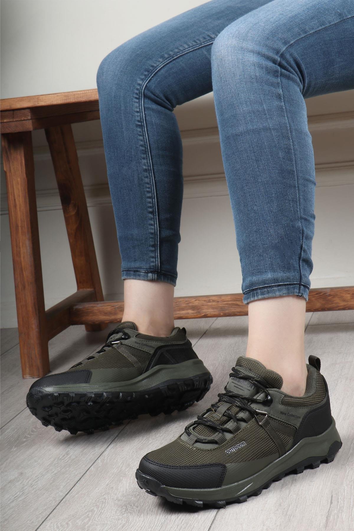 LAMBIRLENT 1300 Unisex Trekking Ayakkabı Haki Siyah