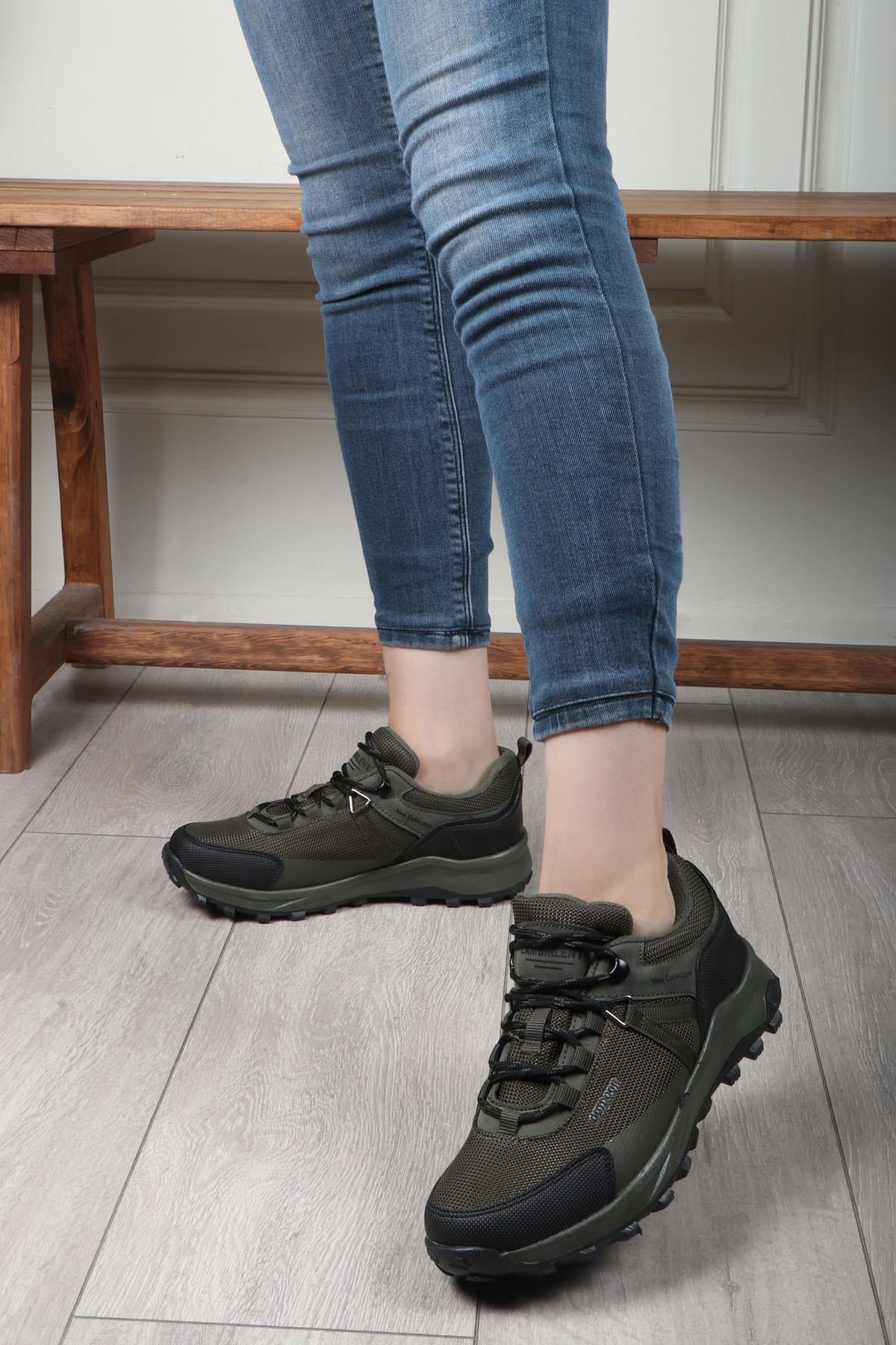 LAMBIRLENT 1300 Unisex Trekking Ayakkabı Haki Siyah