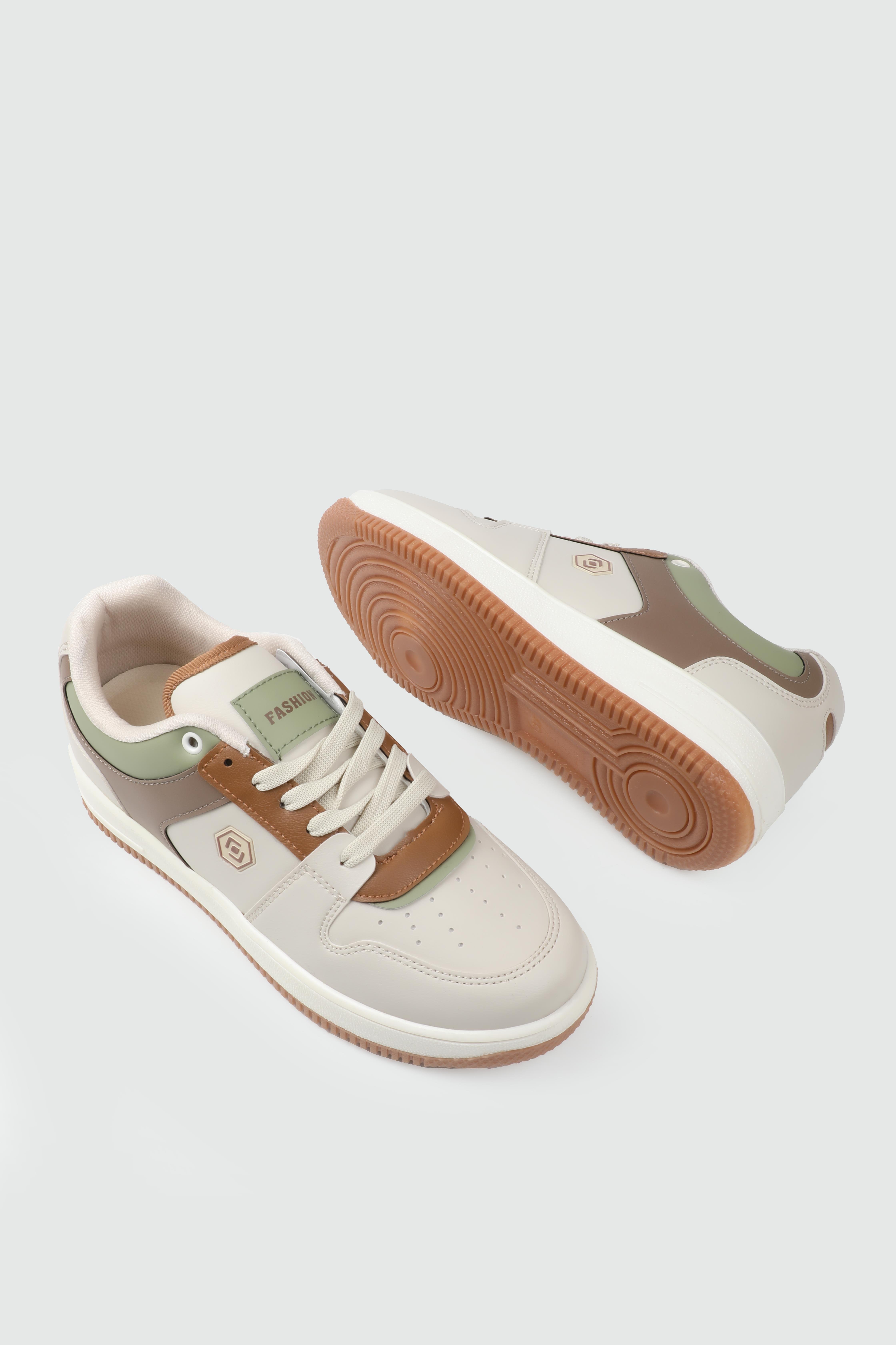 LAMBIRLENT 2100 Kadın Spor Ayakkabı Kum Vizon Yeşil