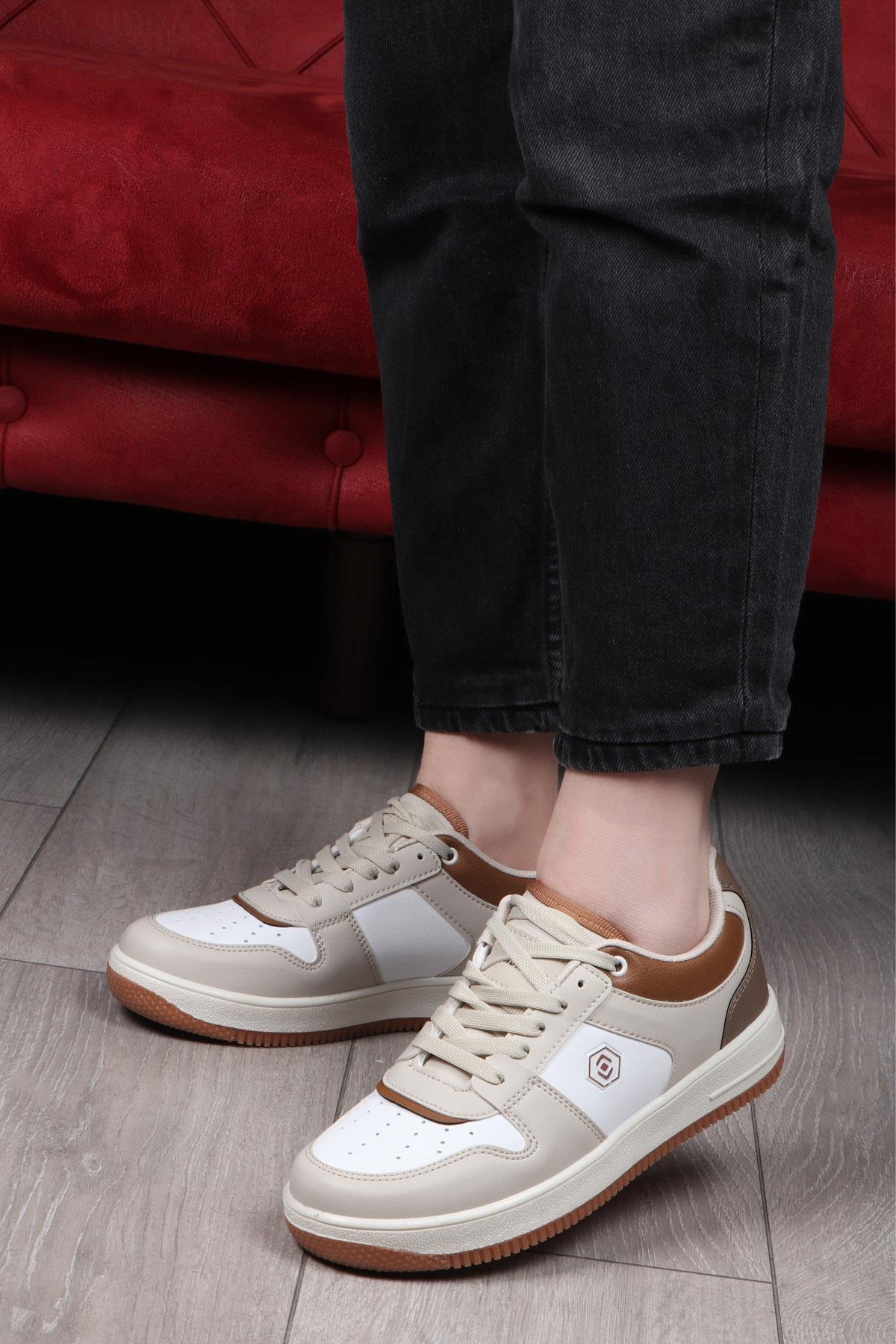 LAMBIRLENT 2100 Kadın Spor Ayakkabı Kum Taba