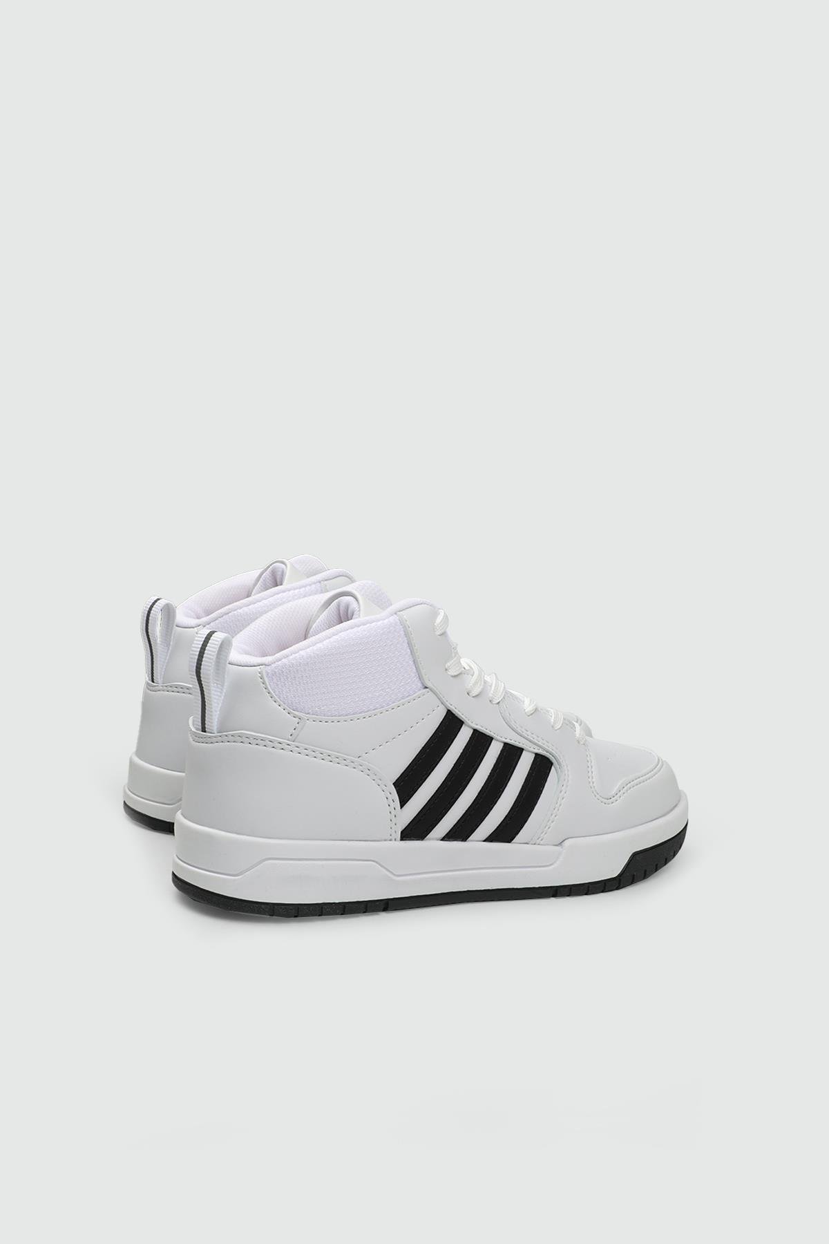 LAMBIRLENT 25K 2210 Kadın Spor Ayakkabı Beyaz Siyah Beyaz Siyah