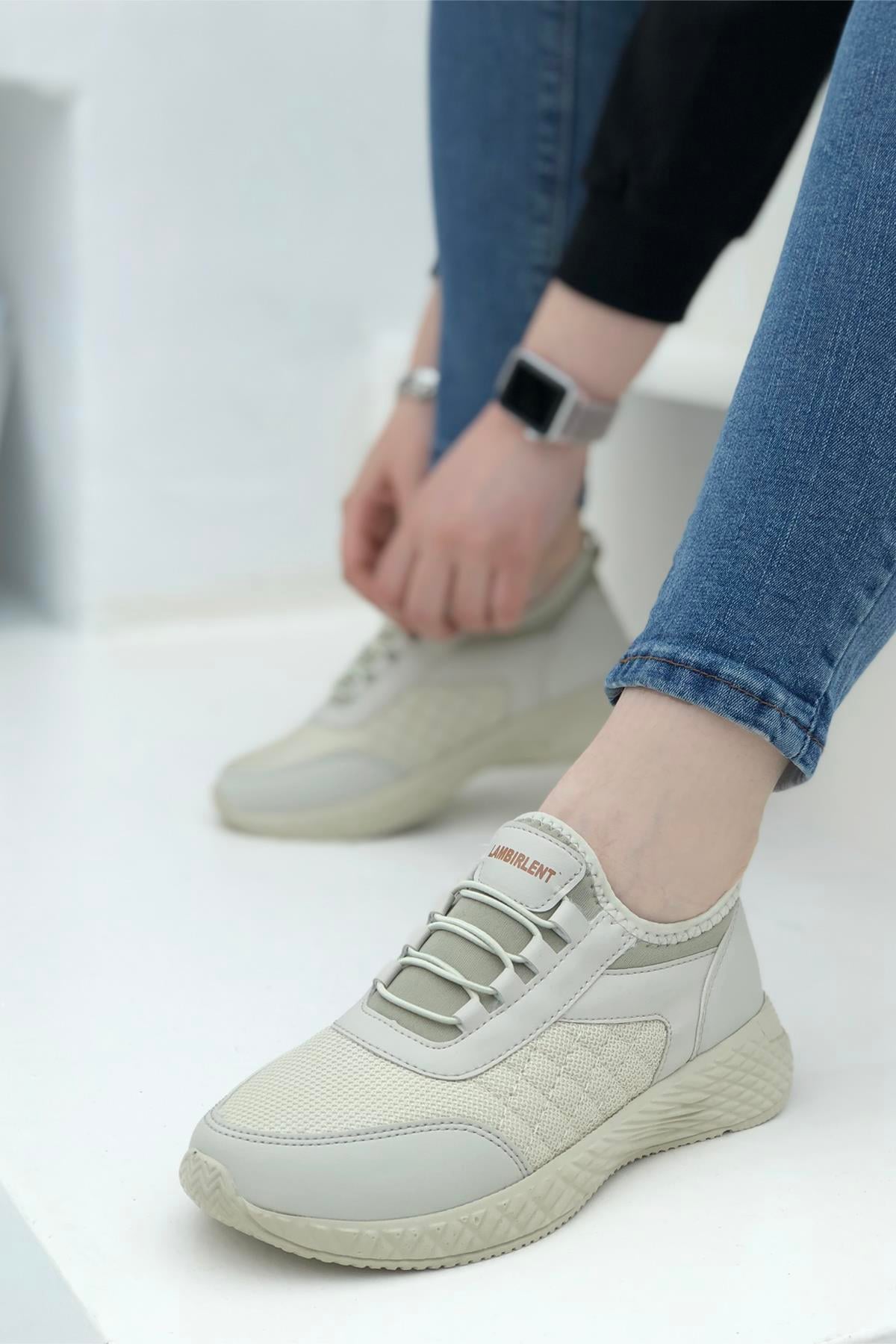 LAMBIRLENT 7060 Unisex Spor Ayakkabı Kum