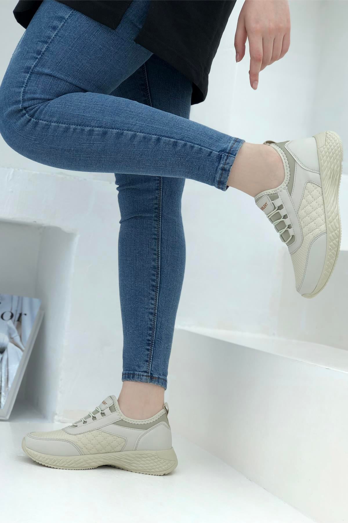 LAMBIRLENT 7060 Unisex Spor Ayakkabı Kum
