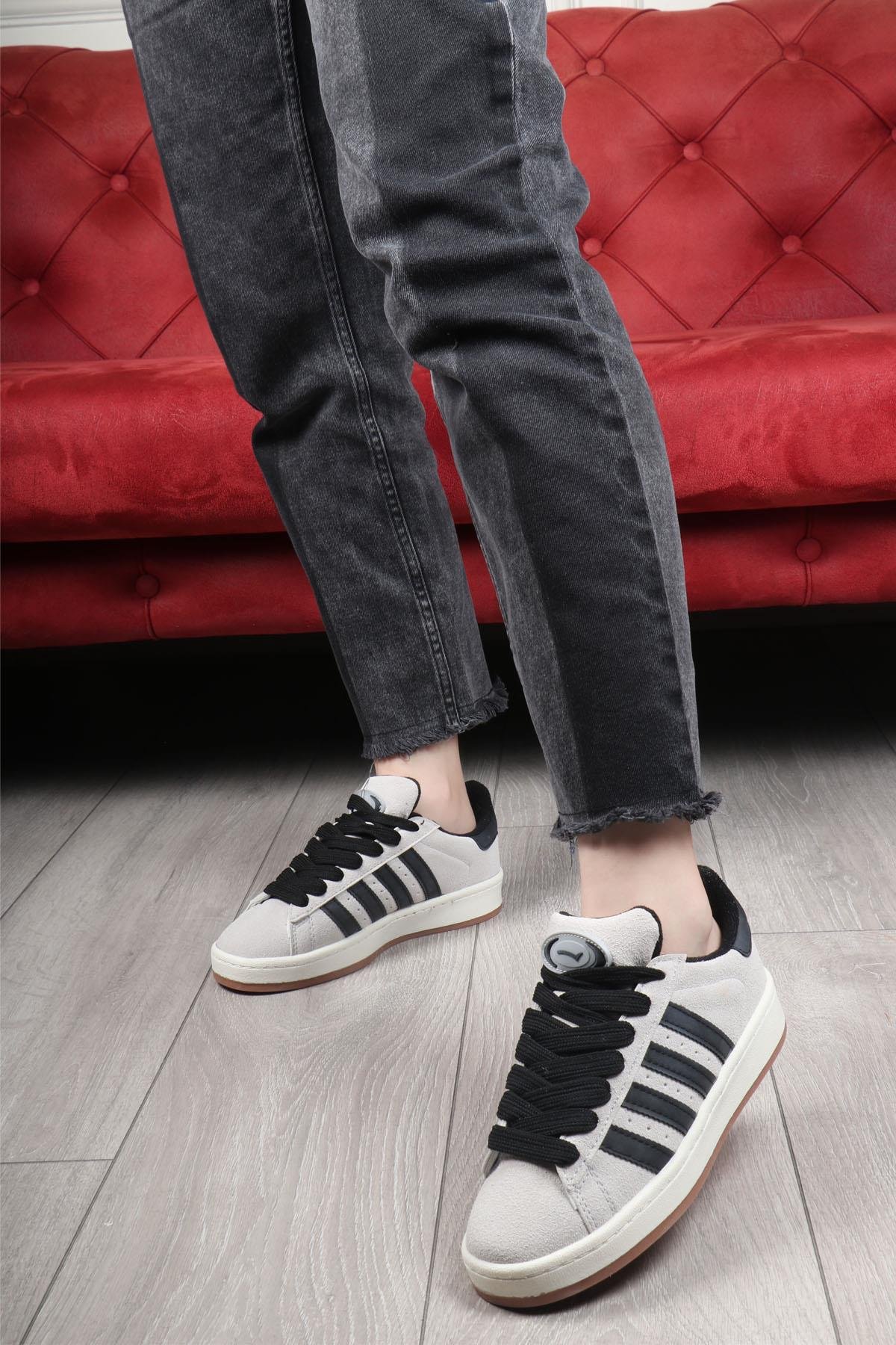 LAMBIRLENT 7460 Unisex Spor Ayakkabı Buz Siyah