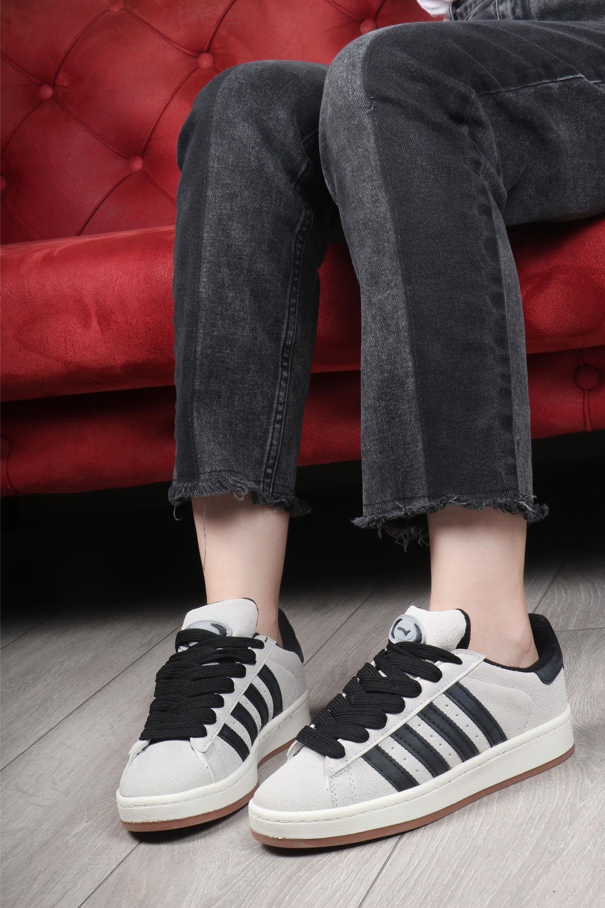 LAMBIRLENT 7460 Unisex Spor Ayakkabı Buz Siyah