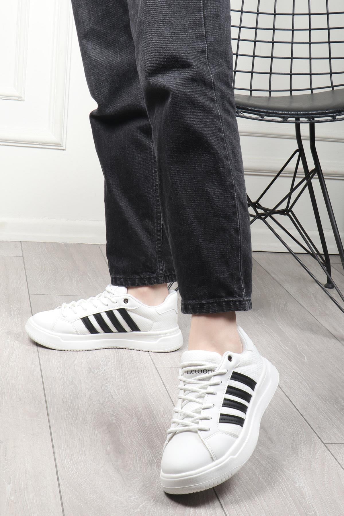LETOON 2202 Unisex Spor Ayakkabı Beyaz