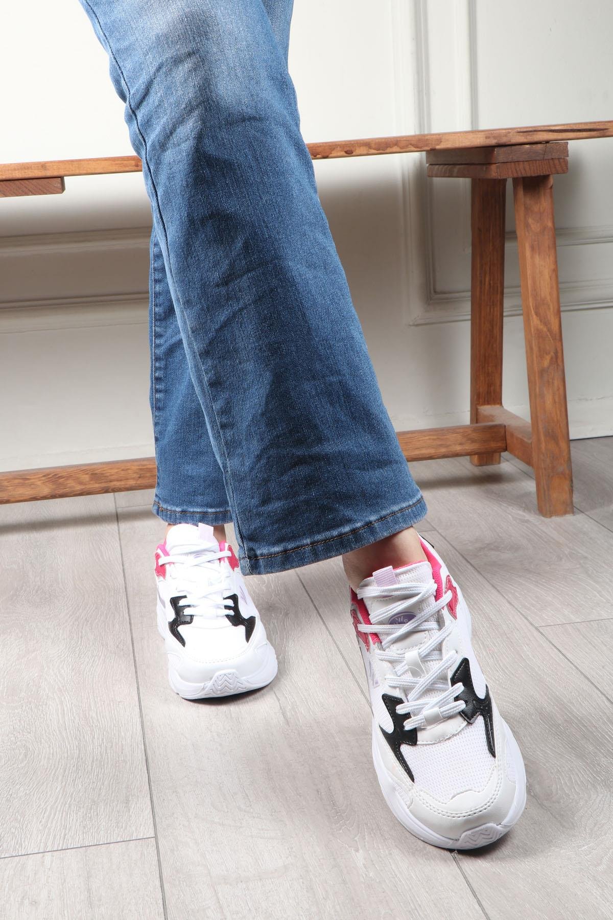 MAGG POİNT 2860 AİRFİLE Kadın Spor Ayakkabı Beyaz Mor