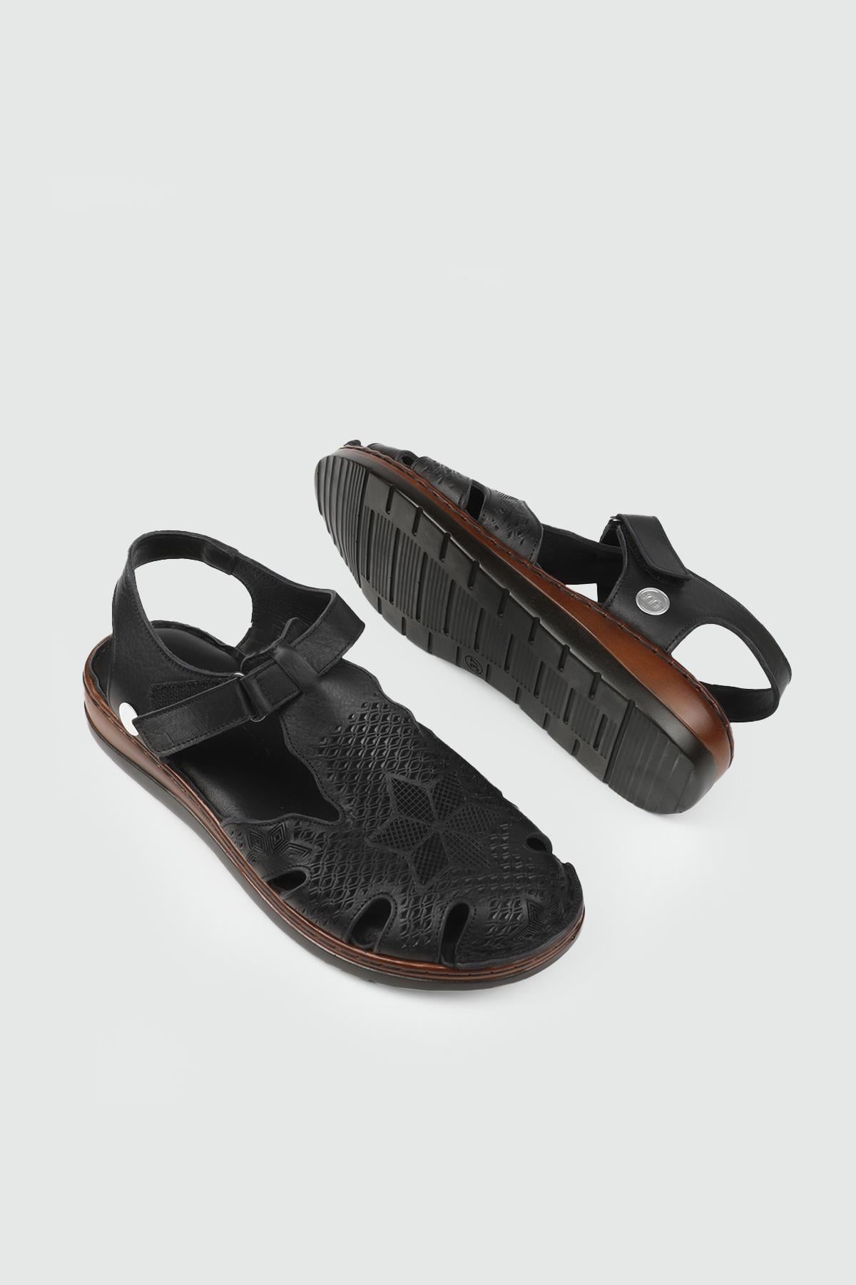 Mammamia 2550LX-SANDALET SİYAH PEN
