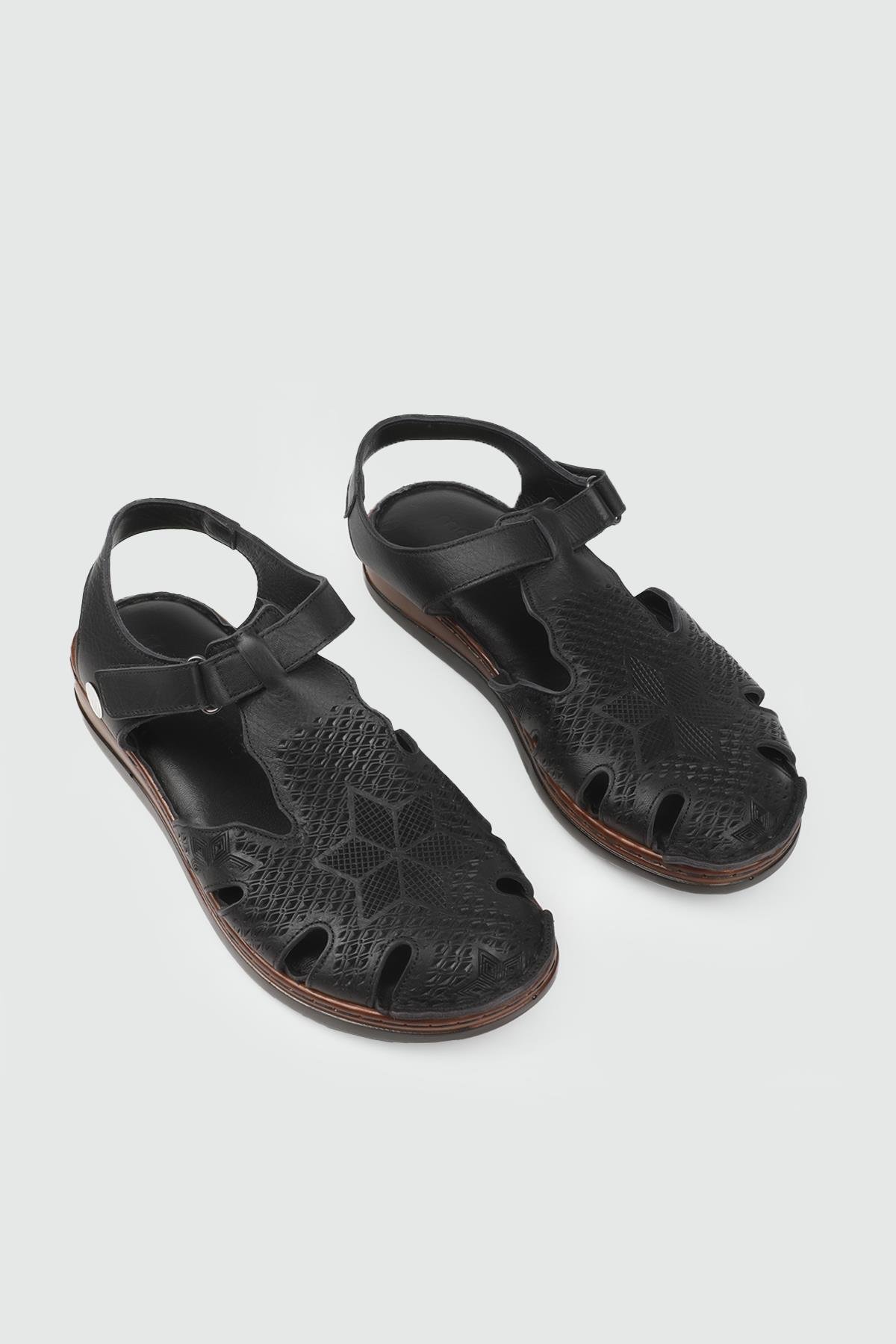 Mammamia 2550LX-SANDALET SİYAH PEN