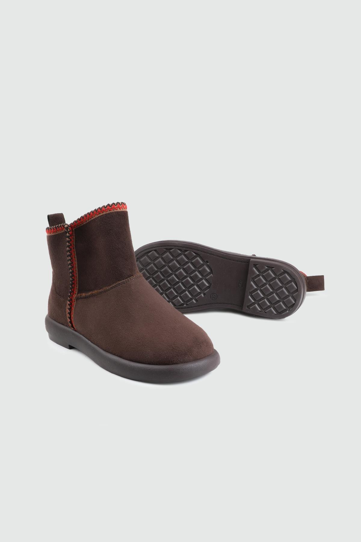 MY BELLA 25K SP-1900 UGG Kadın Kar Botu Kahve Süet