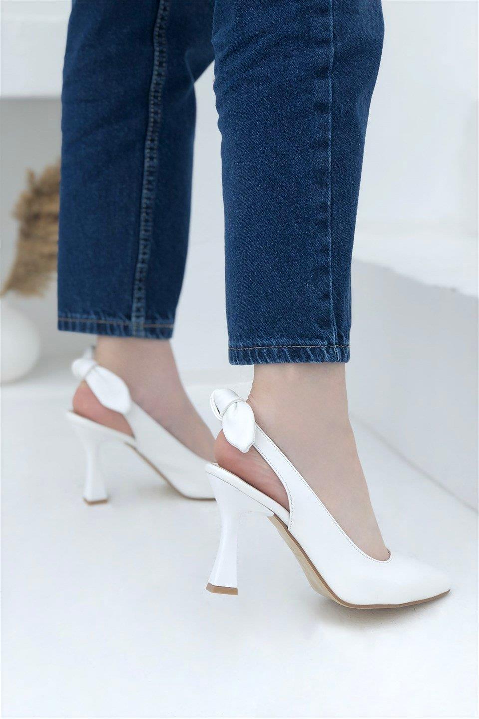 My Bella 25Y Amanda Kadın Stiletto Beyaz