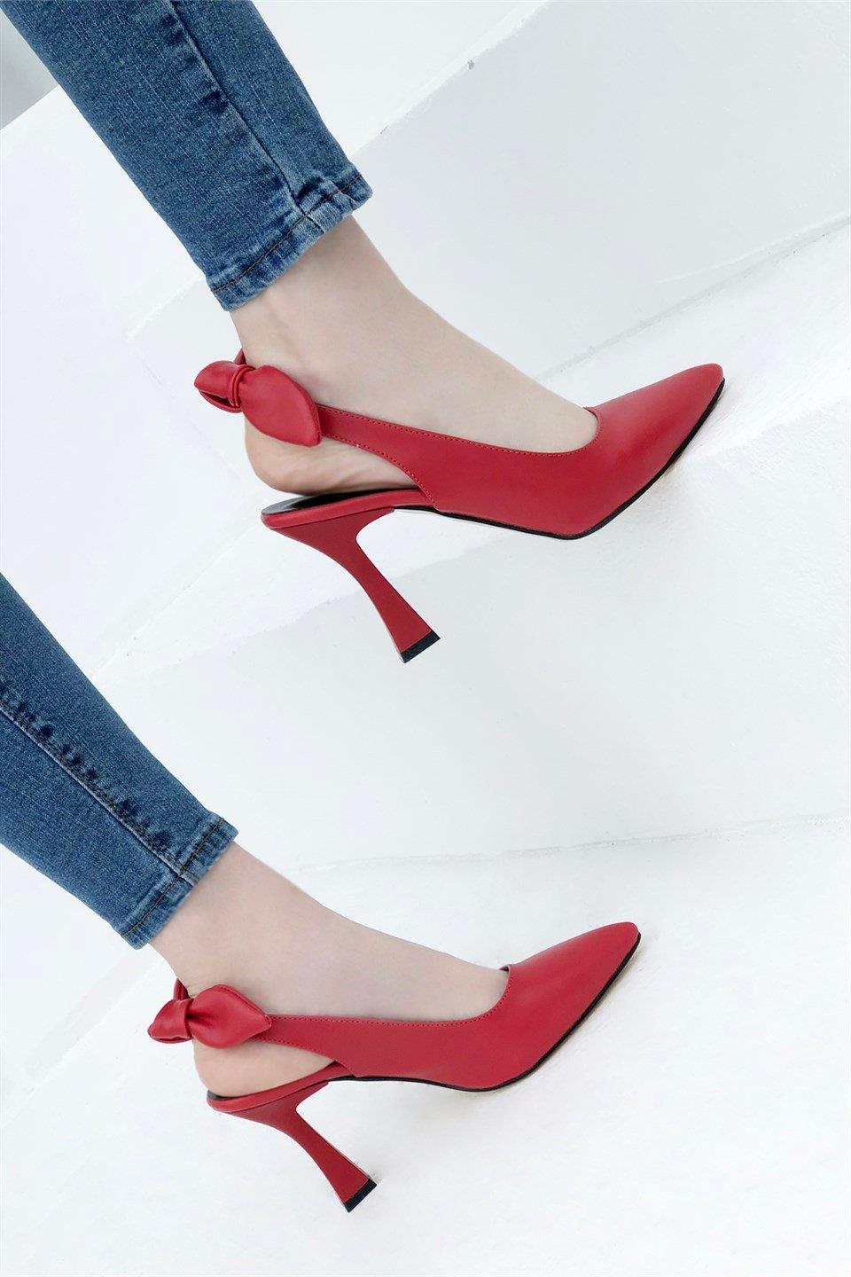 My Bella 25Y Amanda Kadın Stiletto Kırmızı