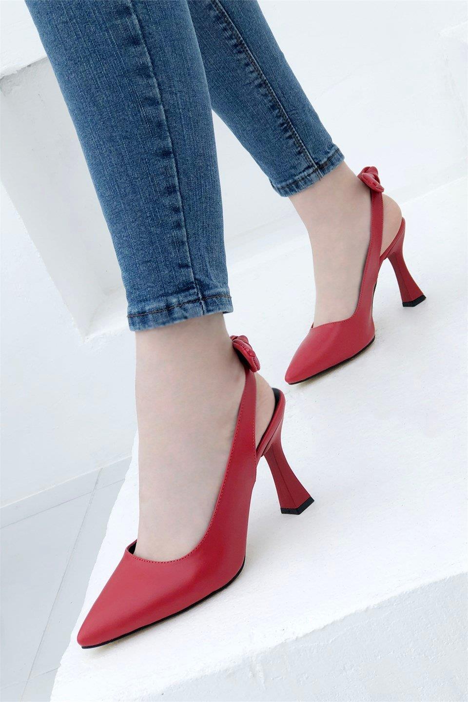 My Bella 25Y Amanda Kadın Stiletto Kırmızı