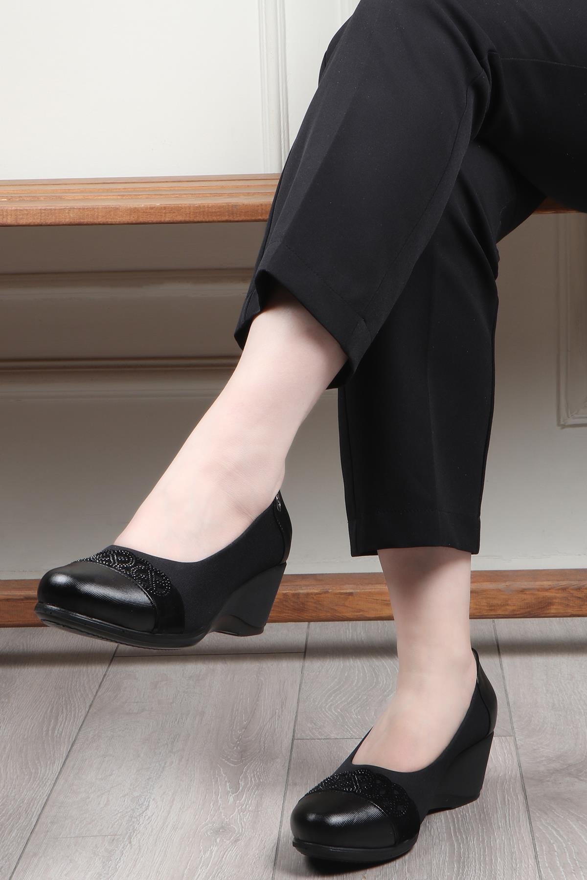 My Bella 25Y S-2405 Topuklu Kadın Ayakkabı Siyah