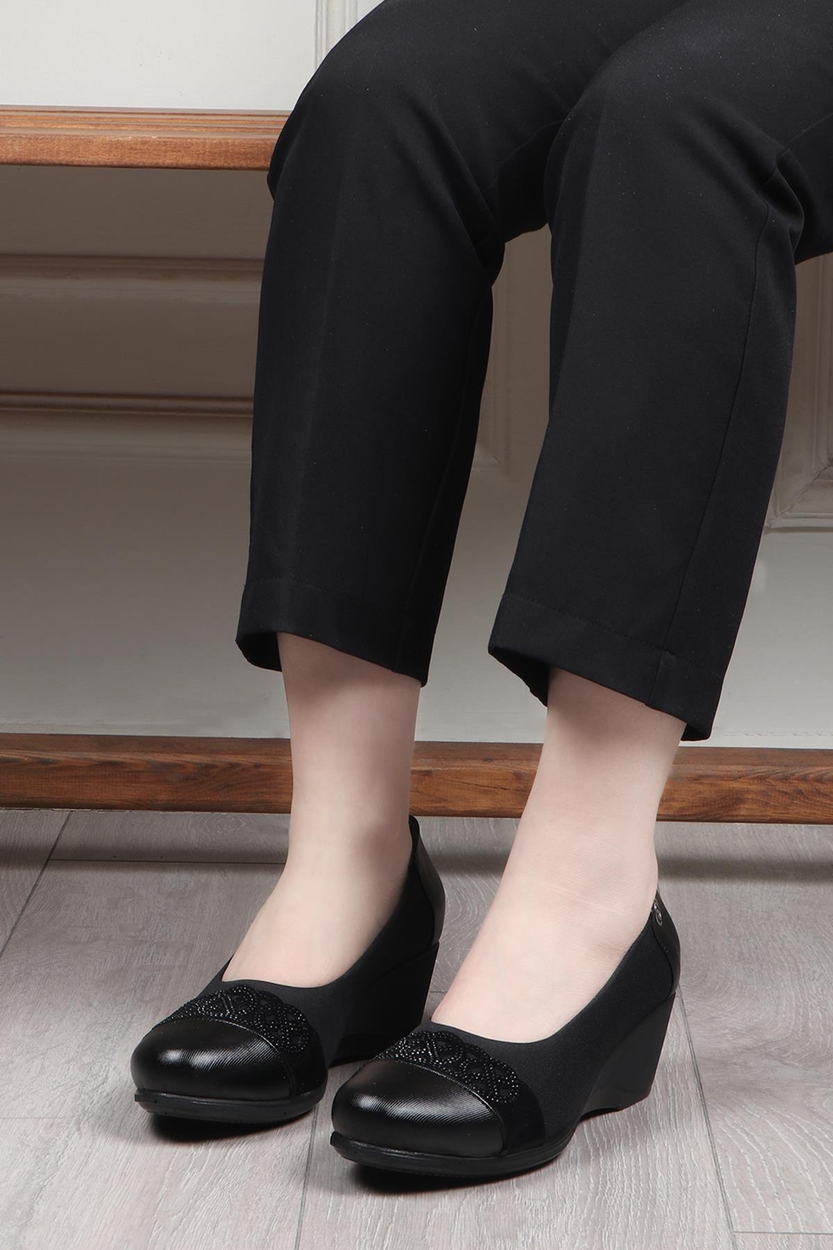 My Bella 25Y S-2405 Topuklu Kadın Ayakkabı Siyah