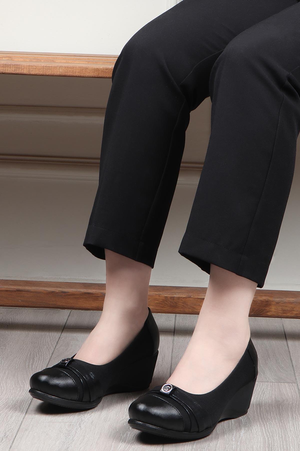 My Bella 25Y S-24550 Topuklu Kadın Ayakkabı Siyah