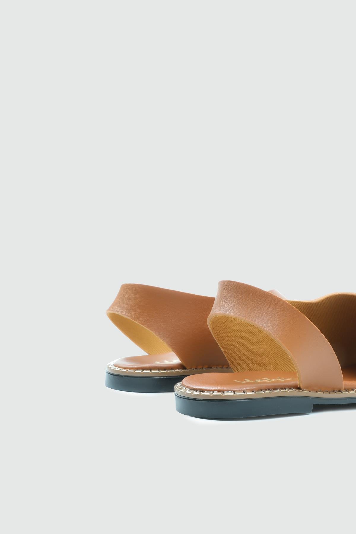 My Bella 25Y SDY-102 Parmak Arası  Kadın Sandalet Taba