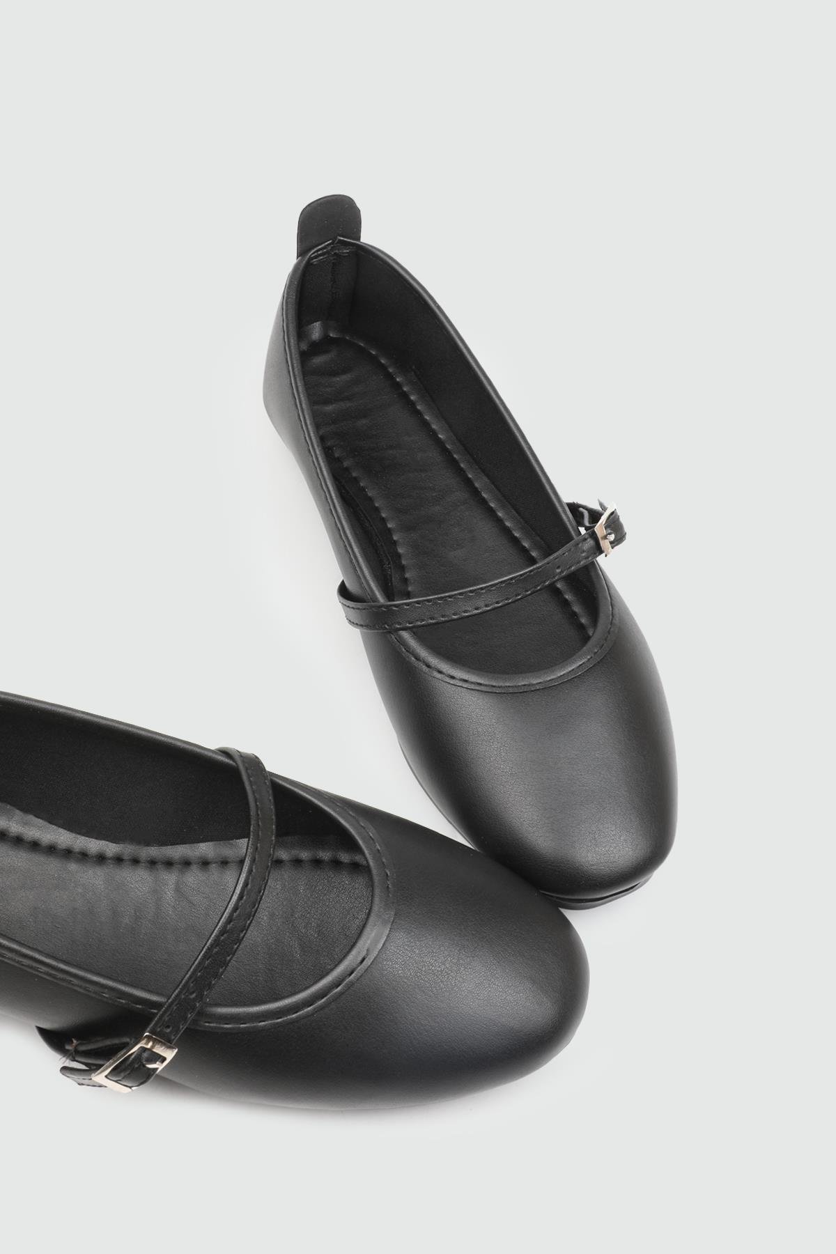 My Bella 25Y SDY-113 Bilekten Tokalı Kadın Babet Siyah