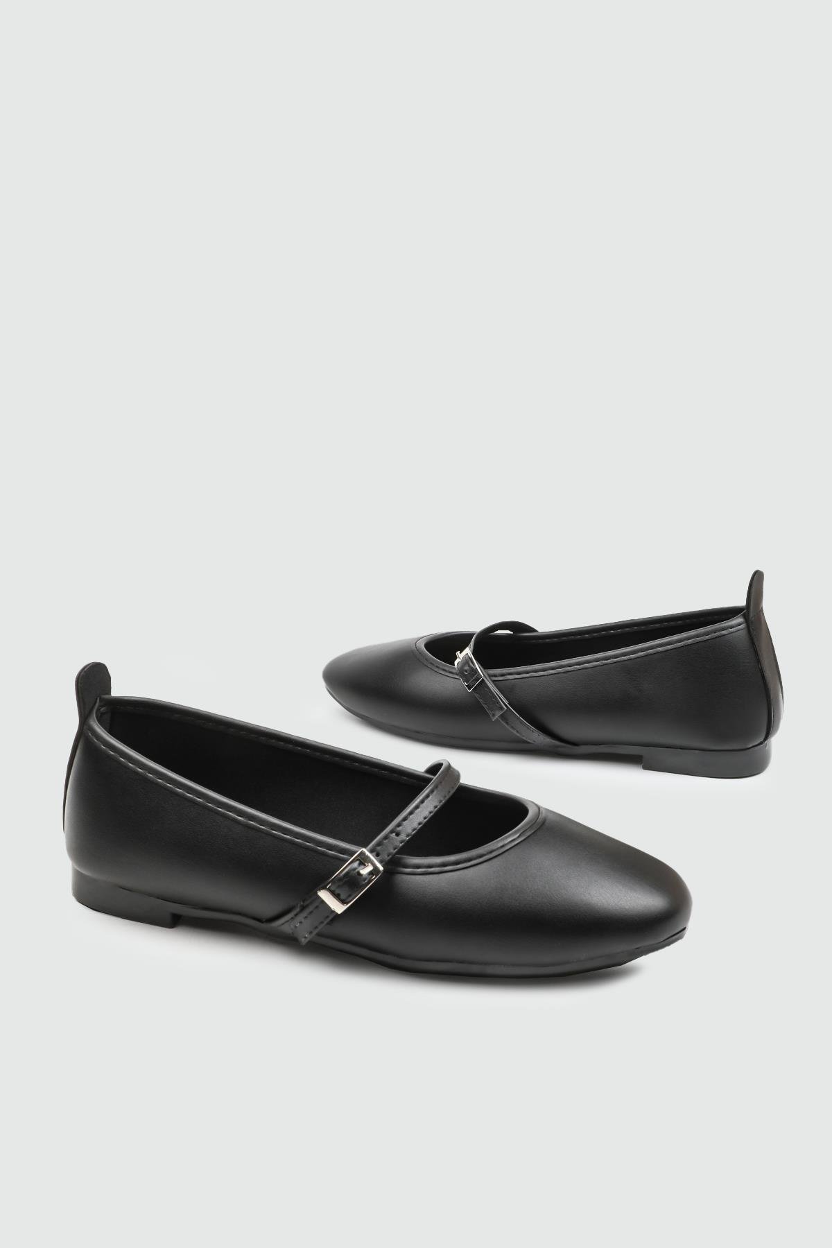 My Bella 25Y SDY-113 Bilekten Tokalı Kadın Babet Siyah