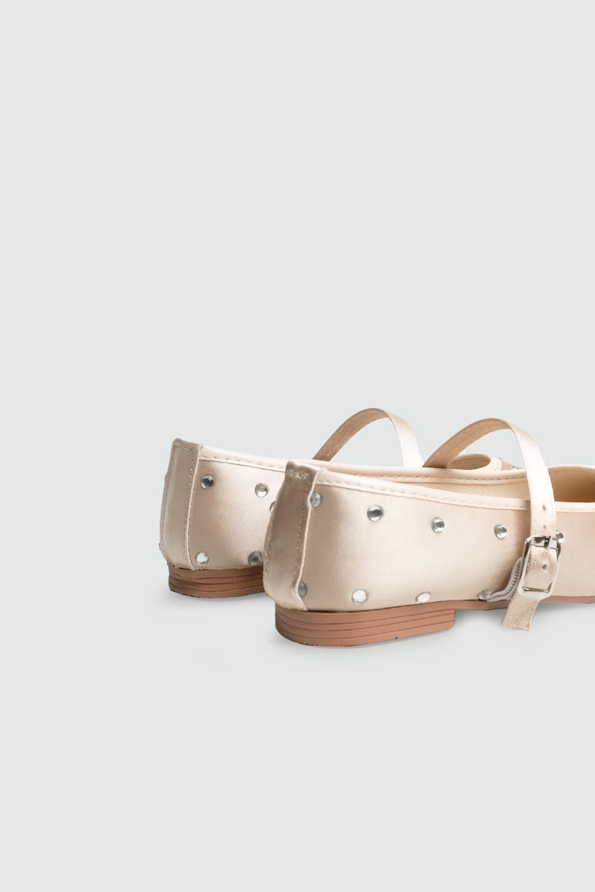 My Bella 25Y SDY-116-128 Kadın Babet Altın Saten