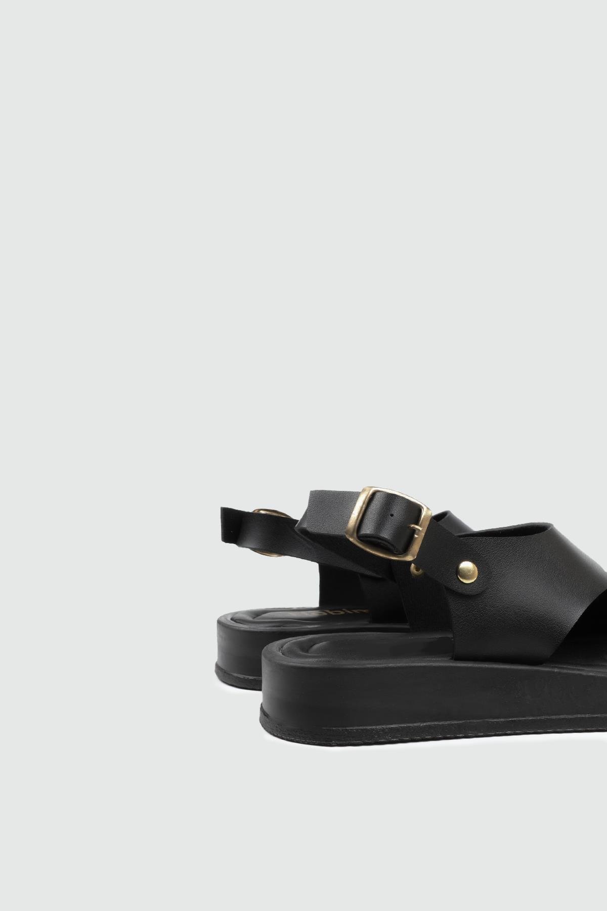 My Bella 25Y SDY-701 Parmak Arası Kadın Sandalet Siyah