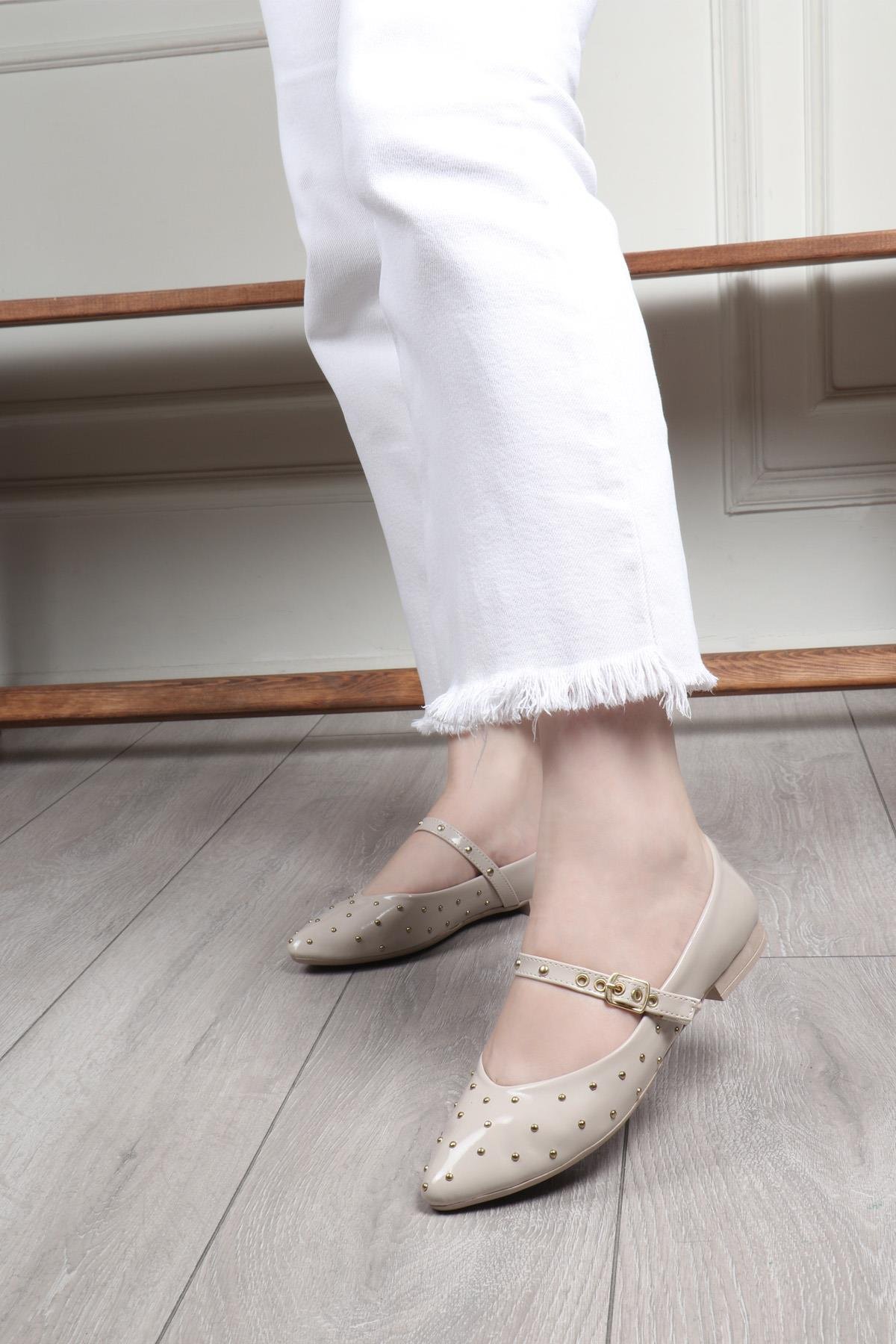 My Bella 25Y ZNR-401 Troklu Kadın Babet Ten Rugan