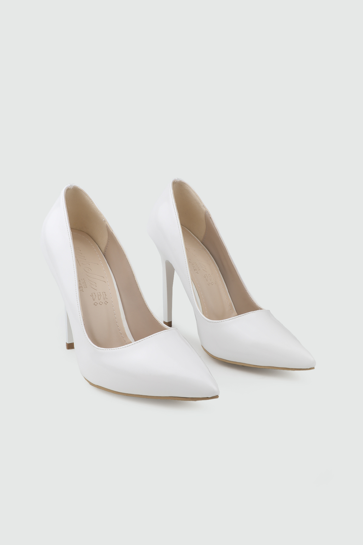 My Bella Alvina 26Y Kadın Stiletto Beyaz Rugan