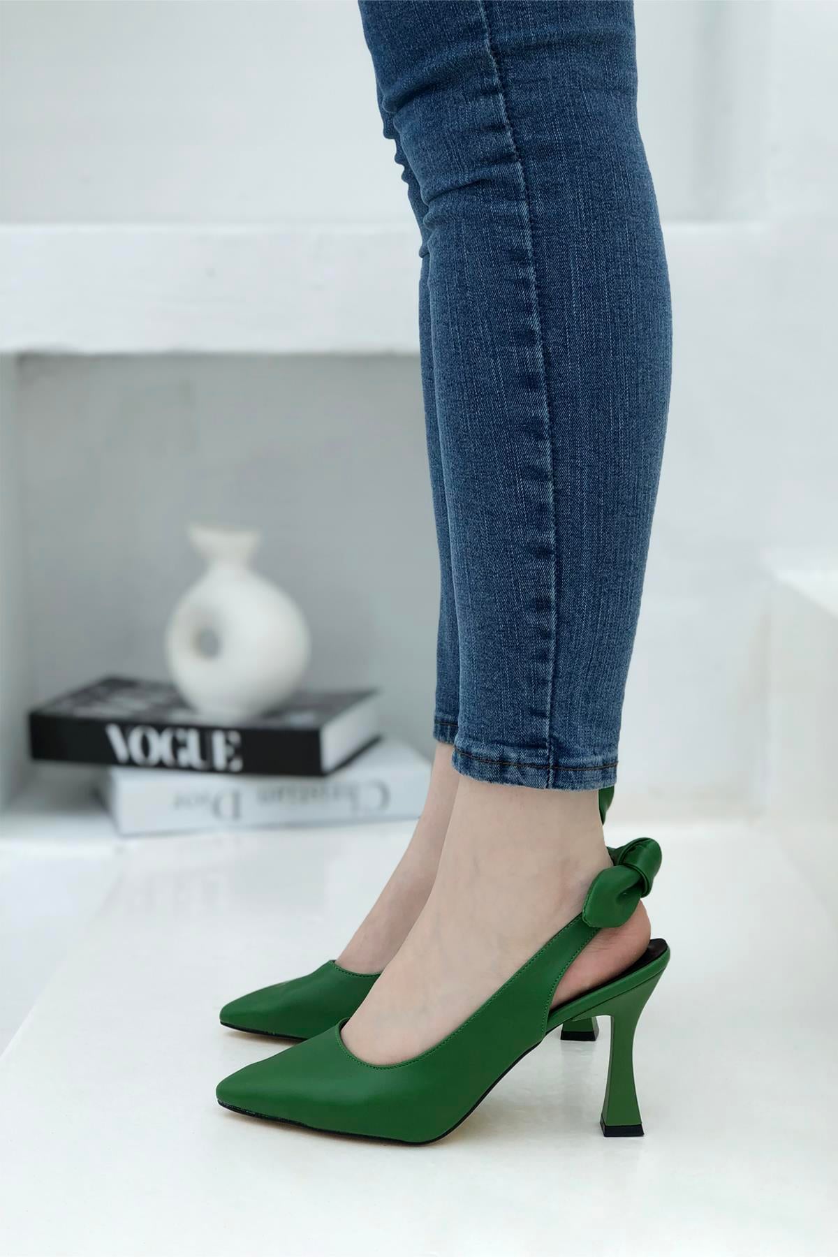 My Bella Amanda Kadın Stiletto Yeşil