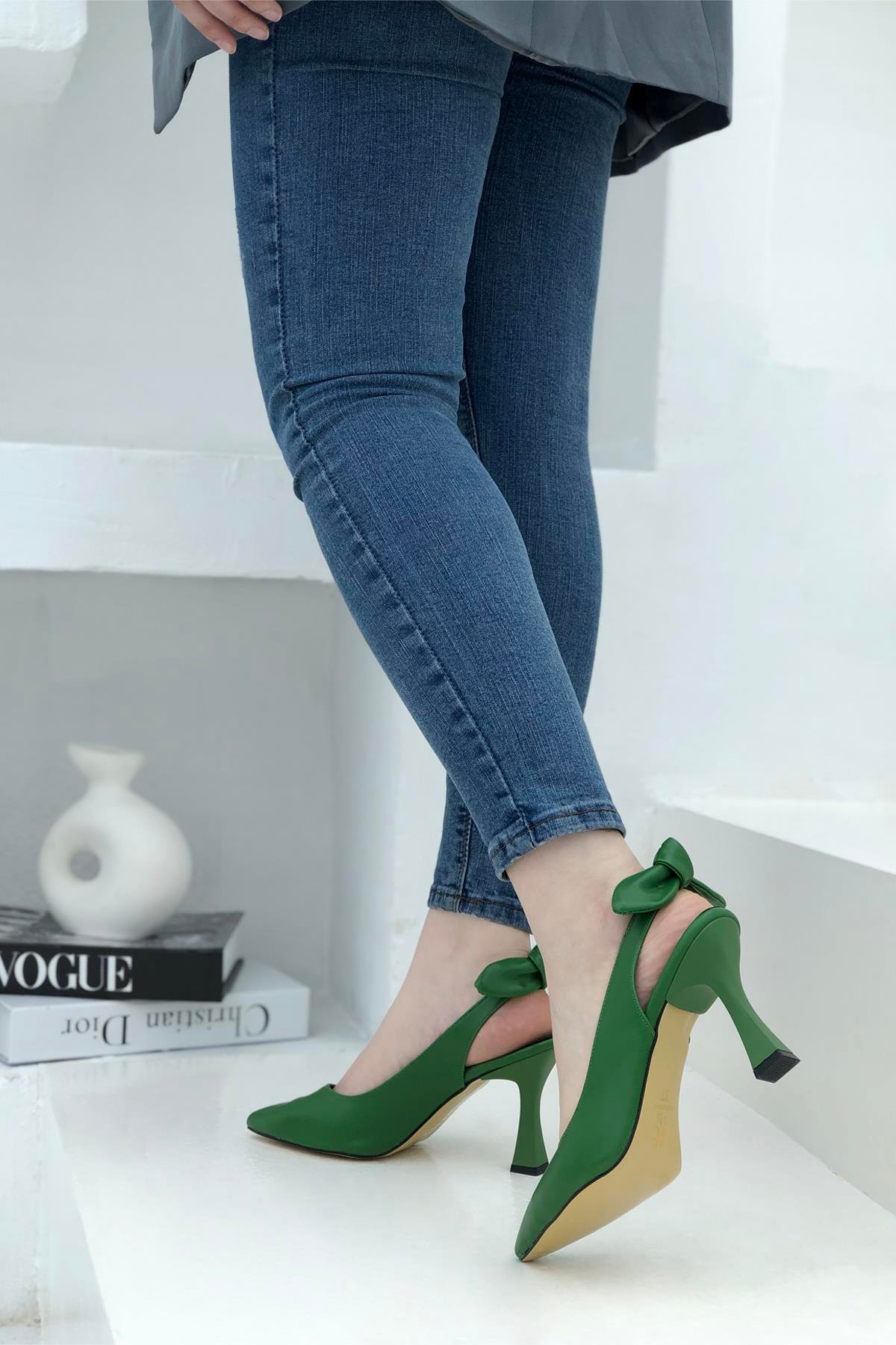 My Bella Amanda Kadın Stiletto Yeşil