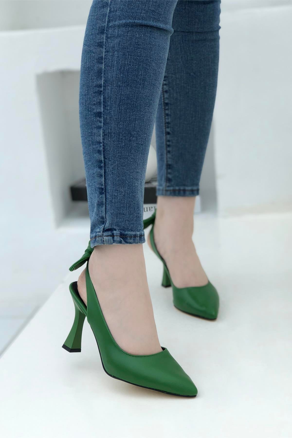 My Bella Amanda Kadın Stiletto Yeşil