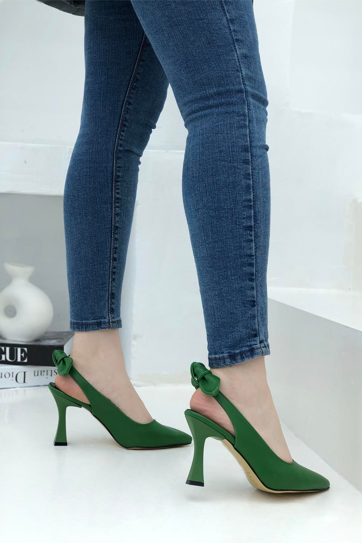 My Bella Amanda Kadın Stiletto Yeşil