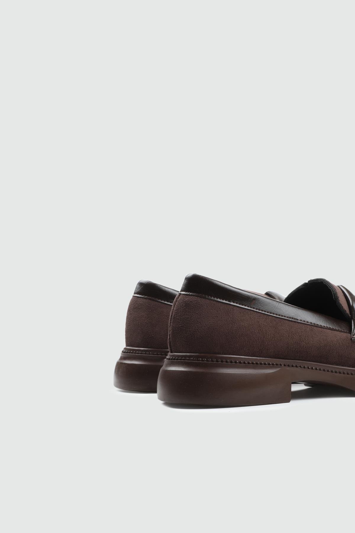 MY BELLA DV-2540 25K Makosen Kadın Ayakkabı Kahve Süet