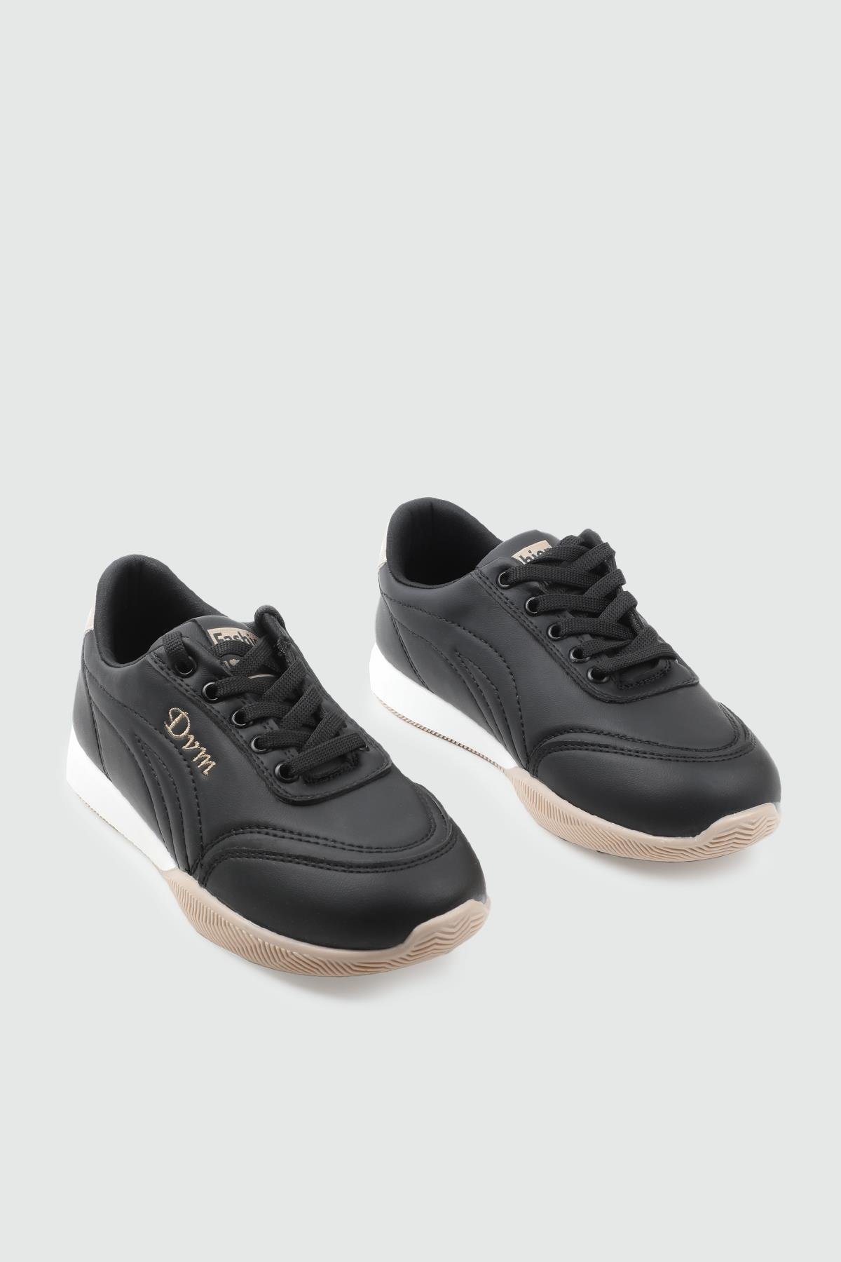 MY BELLA DV-5600 25K Bağlı Makosen Kadın Ayakkabı Siyah Nut