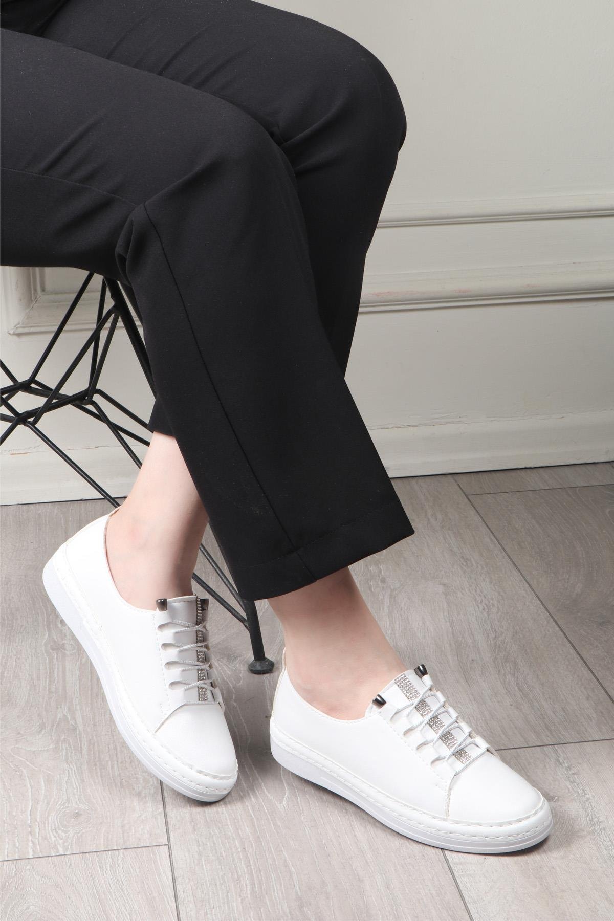 My Bella K-1018 Kadın Ayakkabı Beyaz