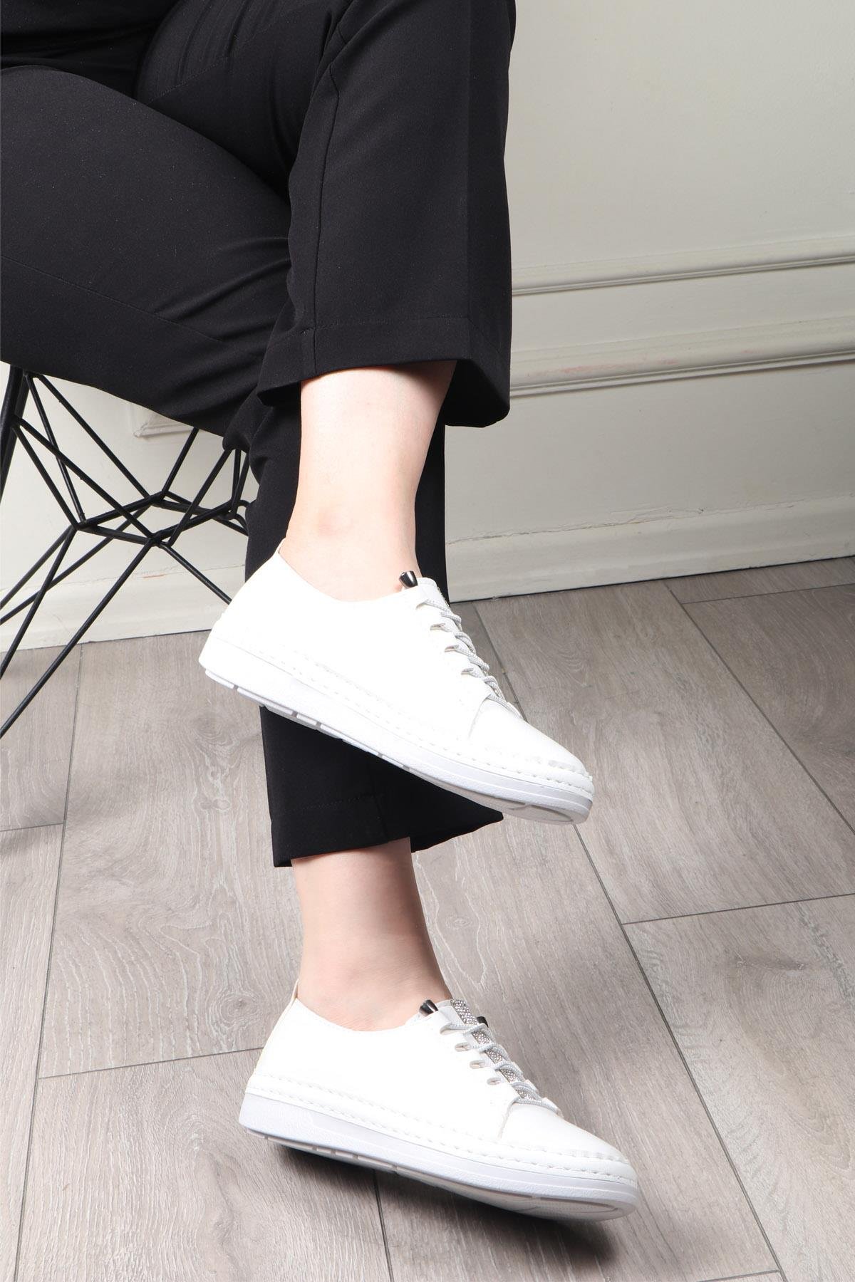 My Bella K-1018 Kadın Ayakkabı Beyaz