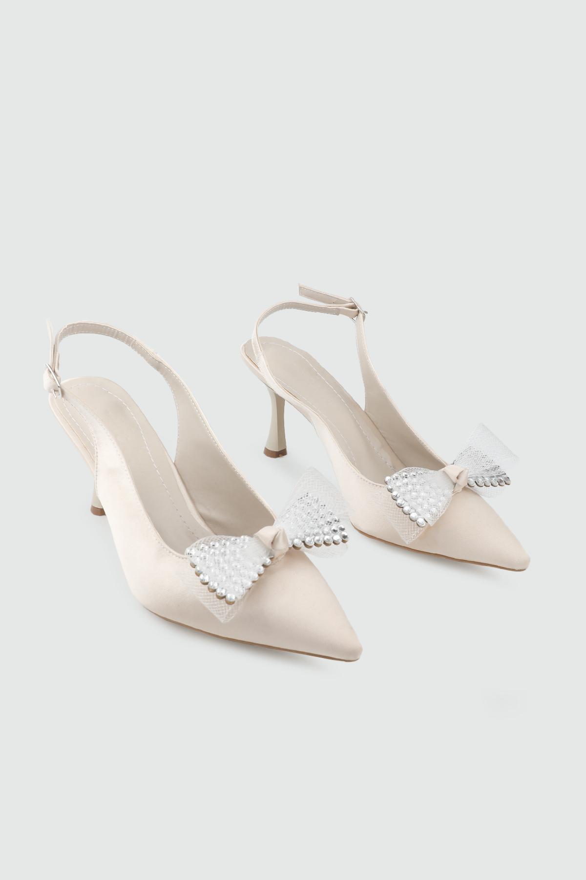 My Bella KRD-017 26Y Fiyonklu İT Kadın Ayakkabı Ten Saten