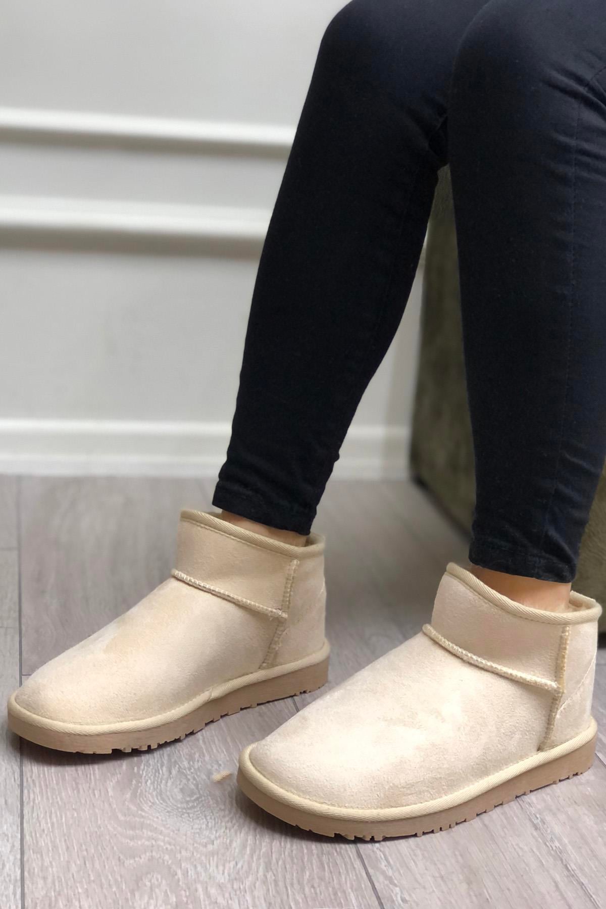 My Bella LİYA UGG Kadın Bot Krem