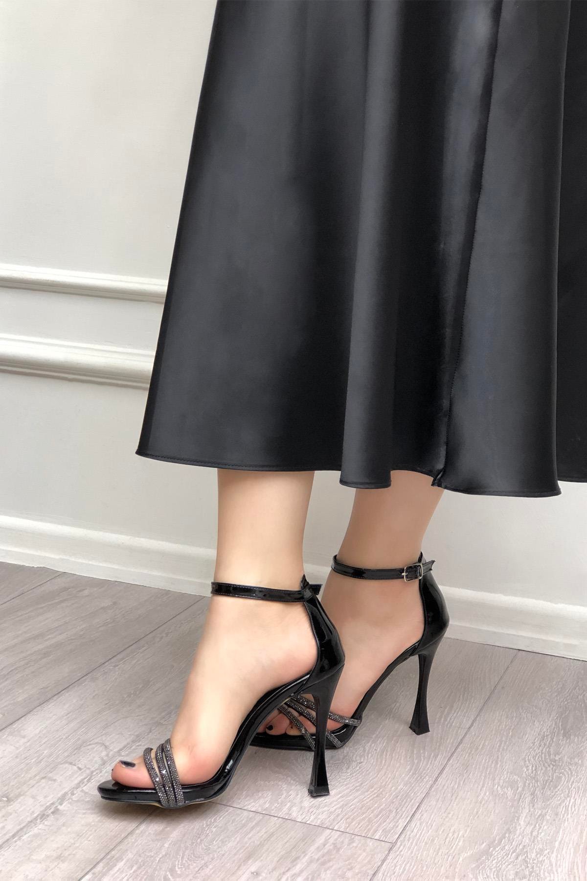 My Bella LUSY Piyeli Kadın Ayakkabı Siyah Rugan