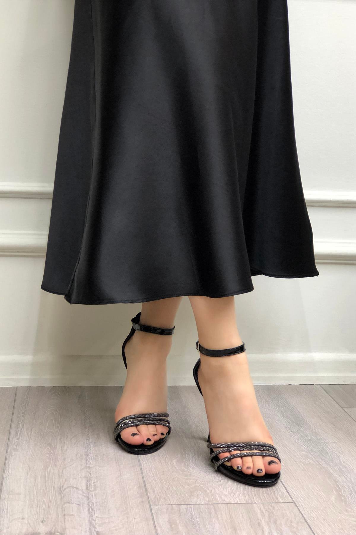 My Bella LUSY Piyeli Kadın Ayakkabı Siyah Rugan