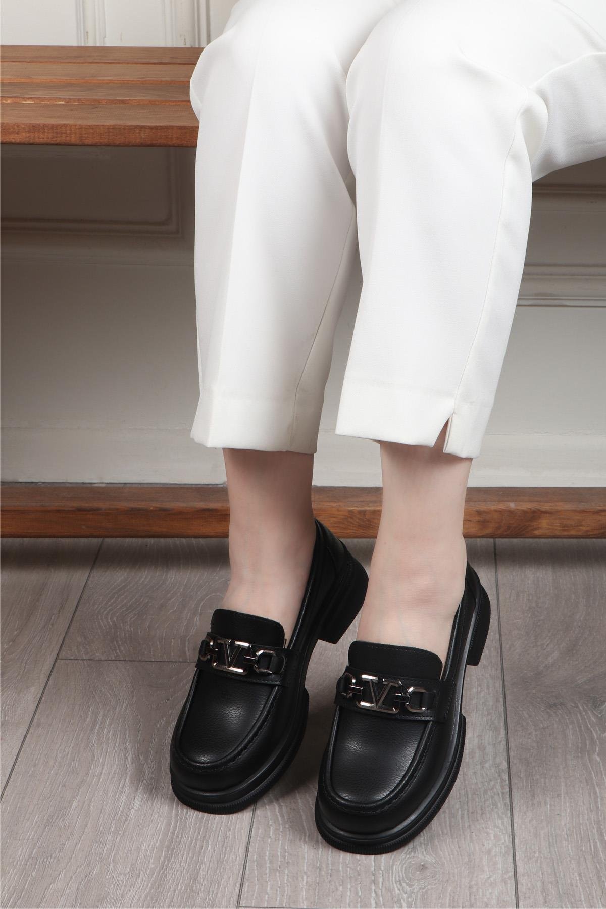 MY BELLA MH-200 V Toka Kadın Babet Siyah